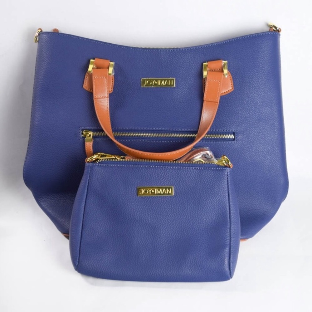 JOY & IMAN Alexandria Leather Tote and Crossbody
